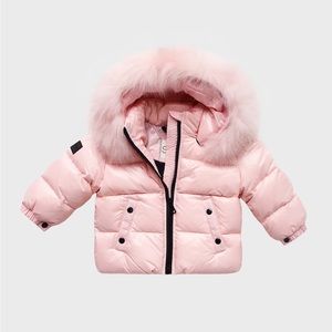 Sam. Baby Girl’s Snowbunny Down Bubble Jacket Pink Size 12-18 Months